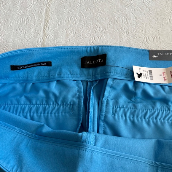 Talbots Chatham Wms Blue Ankle Stretch Pant size 6 - Picture 9 of 9